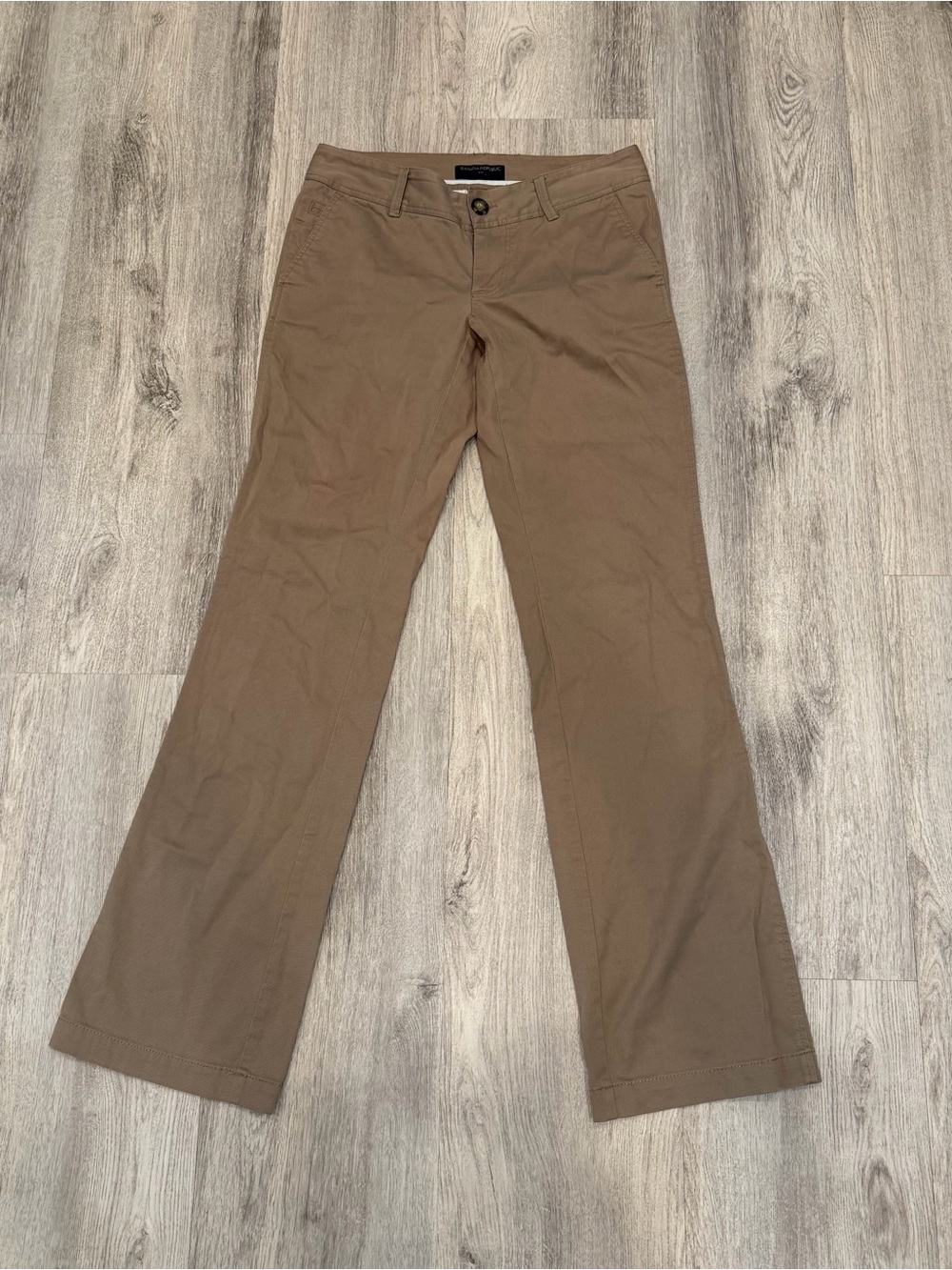 Banana Republic Ryan Fit Khaki Pants Size 2 Cotton Straight Leg Trousers
